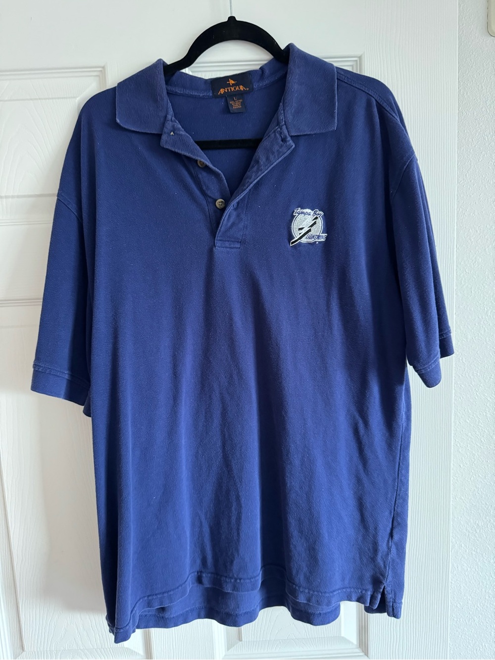 Vintage Tampa Bay Lightning Antigua Polo Men’s Large NHL